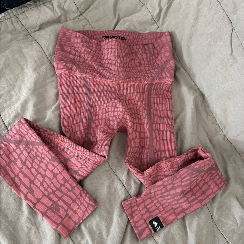 Adidas Pink Patterned Leggings